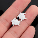 Fashion Women Geometric Folden Ear Stud Creative Earrings Casual Jewelry