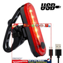 Bike Tail Light Waterproof Bicycle Taillight for Night Riding (Red White) Newly