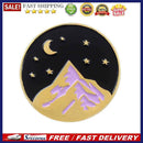 Creative Jacket Brooch Backpack Snow Nightscape Pins Enamel Badges Jewelry Gift