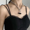 Diablo Punk Stainless Steel Cherry Pendant Clavicle Chain Hip Hop Necklace
