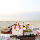 #A Cartoon Picnic Bags Waterproof Bento Food Organizer Oxford Cloth Bento Pouc