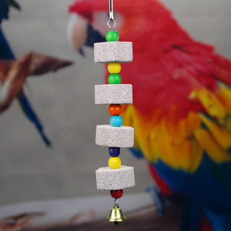 Aediea Toys for Parrots, Birds, Teeth, Chewing, Minerals, Stone