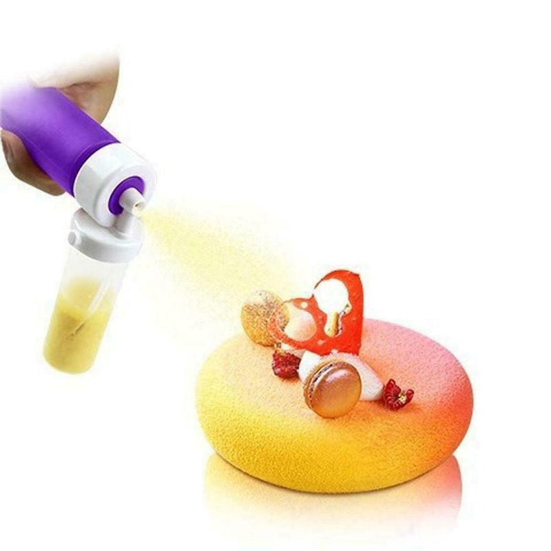 MANUAL AIRBRUSH For Cake Color Spary Pot DIY Baking Useful UK Tool Baking V6D8