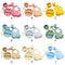 6pcs Silicone Baby Feeding Anti Slip Plates for Food Soft Kids Tableware (B