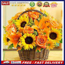 5D DIY Full Drill Square Diamond Painting Flowers Cross Stitch Embroidery