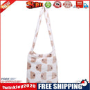 Autumn Plush Shoulder Handbag Women Bear Big Capacity Messenger Bag (B)