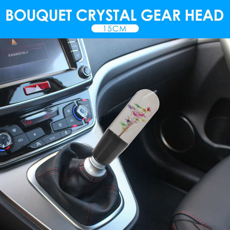 Bouquet Crystal Acrylic Gear Shift Knob Car Gear Shifter Lever Knob (15cm)