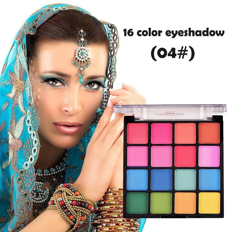 16 Colors Eye Shadow Palette Matte Eye Shadow Powder Nude Makeup Beauty (4