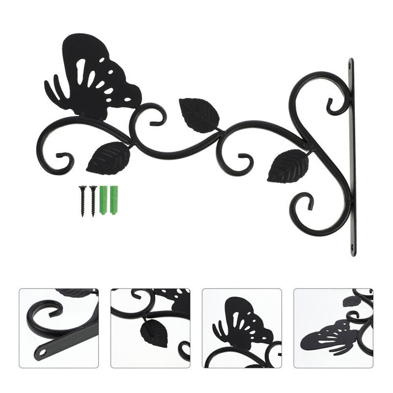 Metal Hanging Flower Plant Basketball Wind Chime Hook Hanger for Balcony Home Decor