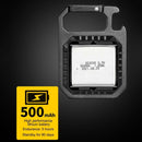 Mini LED Flashlight Work Light Pocket Outdoor Keychain Corkscrew (Standard)