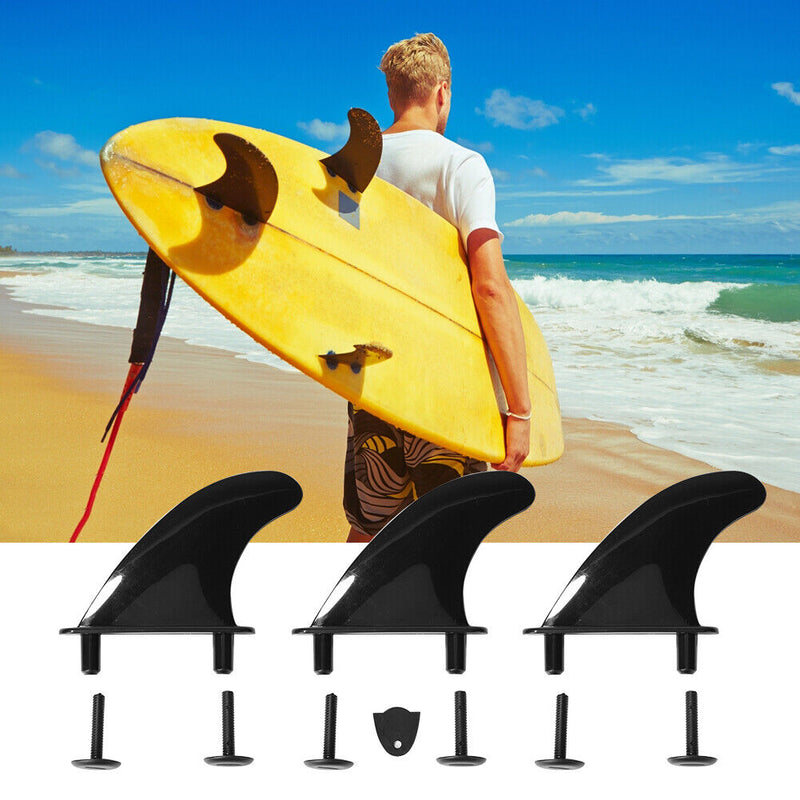 3pcs Surfboard Fins Water Fins for Softboard Water Wave Fin Surf Paddle Board