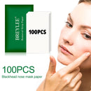 100pcs Portable Hygienic Leg Hair Blackhead Remover Strip Paper for Women Makeup