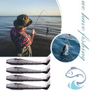 100pcs/Lot Fishing T-tail Soft Lure 1.8g 6cm Artificial Swimbait (A)