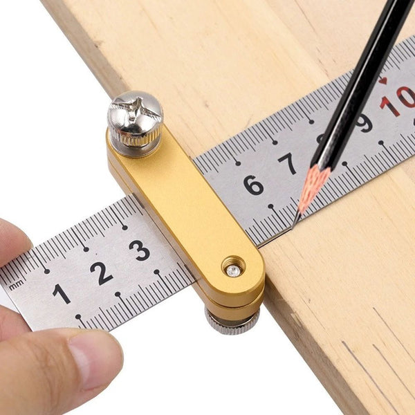 Block Carpentry Scriber Angle Scriber Line Marking Gauge Ruler Locator