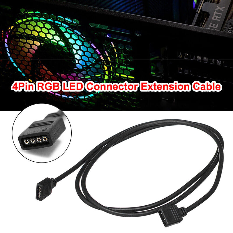 4Pin LED Extension Cable RGB 5050 3528 LED Strip Light Connector (3 meter)