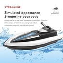 LSRC-B8 2.4GHz Radio RC Racing Boat Waterproof Ship with 3 Battery (Black) Newly