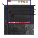 8 Pack Handbag Storage Organizer Purse Clear Dust Cover Bag Drawstring 4 Si