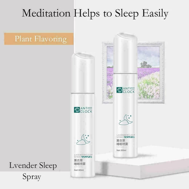 Sleep well lavender pillow mist spray stress relaxation 80ml aid B9C5 sleep S6D4