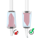 10pcs Tracheal Check Valve Fish Tank Aquarium Non Return Air Pump (Red L) Newly