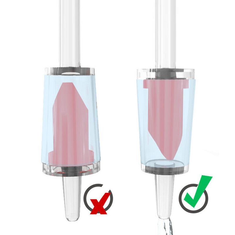 10pcs Tracheal Check Valve Fish Tank Aquarium Non Return Air Pump (Red L) Newly