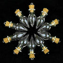 10 pcs Mini Empty Teardrop-shaped Vials Glass Bottles Penda Charm Vial L1C1 K4X7