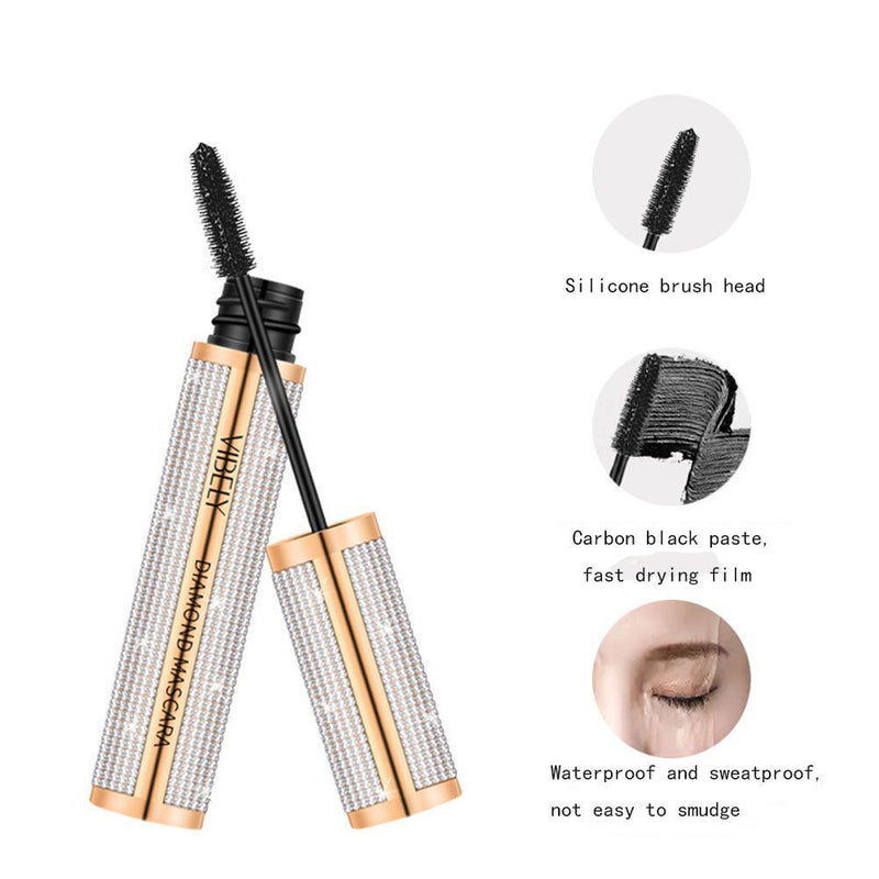 Woman Not Easy To Smudge Bushy Mascara Black Diamond Waterproof And Sweatproof