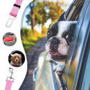 Adjustable Dogs Car Seat Belt Harness Pets Safe Seat Traction Rope (Pink)