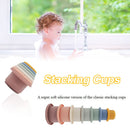 7pcs Montessori Silicone Stacking Cups Baby Early Education Puzzle Toys (1)