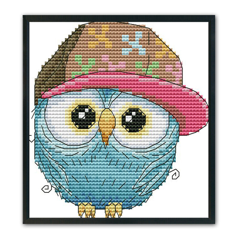 Needlework Kit 14CT Stamped Handmade Colorful Animal DIY Bedroom Cross Stitch