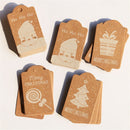Claus Wrapping Supplies Christmas Labels Kraft Tag Hang Tags Gift Wrapping