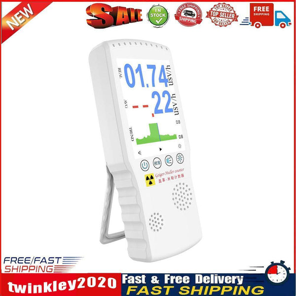 Geiger Counter X-ray Beta Gamma Electromagnetic Nuclear Radiation Alarm Newly