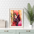 5D DIY Full Round Drill Diamond Painting Japanese Drawing