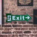 Special Shape Arrow Exit Metal Signs Retro Waterproof Door Hanging Board Newly