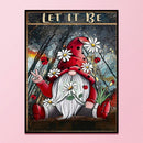 11CT Printed Full Cross Stitch Handcraft Flower Goblin Artwork Wall Decor
