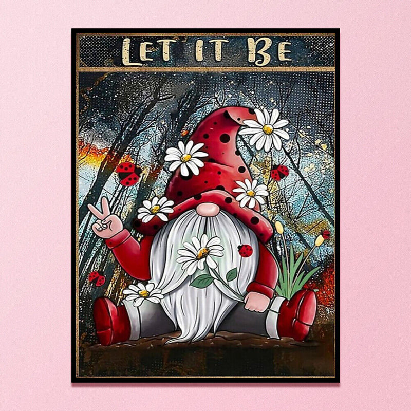 11CT Printed Full Cross Stitch Handcraft Flower Goblin Artwork Wall Decor