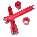 Multifunctional Water Heater Sink Wrench Pipe Flume Repair Spanner (8 in 1)