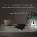 3pcs USB Extender Portable LED Night Light Plug-and-Play Lamp (White Light)