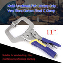 Multi-functional Flat Locking Grip Vise ?Pliers Carbon Steel C Clamp (11in)
