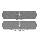 Silicone Faucet Absorbent Draining Mat Splash Guard Water Catcher (Grey)