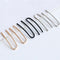 Women Minimalist Party Club Geometry Simple U Earrings Copper Line Ear Stud