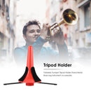 Foldable Trumpet Tripod Holder Stand Brass Leg Instrument Accessories(Red) Newly