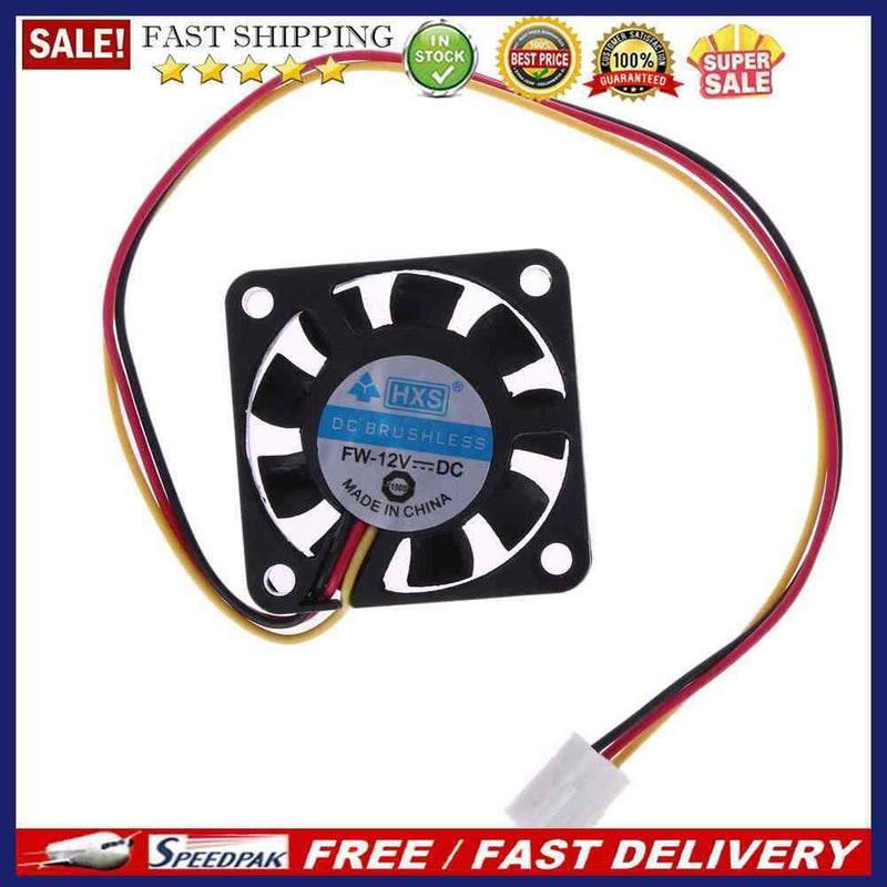 3 Pin 40mm Computer CPU Cooler Cooling Fan PC 4cm 40x40x10mm DC 12V