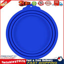 Silicone Canned Lids Reusable Cover Food Keeper Lid for Pets (Dark Blue) Newly
