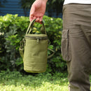 Outdoor Gas Canister Lamp Storage Bag Portable Bottle Cover (Army Green S) Newly