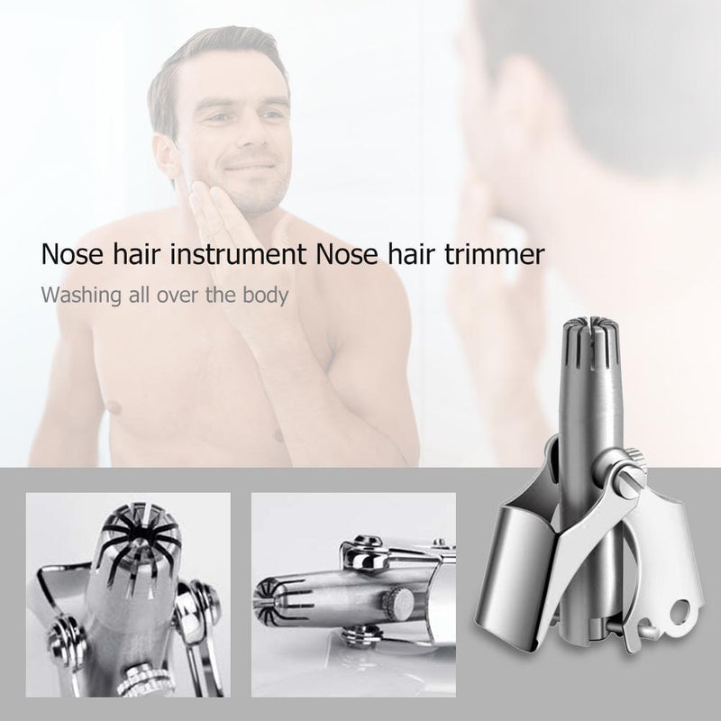 Nose Hair Trimmer Vibrissa Manual Washable Rhinothrix Cutter Shaver Newly