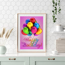 40x50cm Oil Paint By Numbers Birthday Balloon Frameless Picture DIY Painting