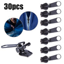 30x Metal Fixed Zipper Slider Repair Replacement for Clothes Bag Fastenings