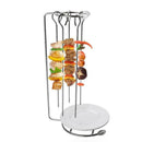 steel kebab rack with thick skewers and incense sticks I2Y5