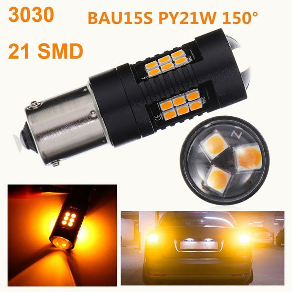 Yellow Auto Lamp Tail Backup Reverse Brake Light Turn Signal Bulb Car LED Light