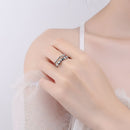 Single Coil Anxiety Ring Fidget Beads Rings Rotate Freely Beaded Jewelry